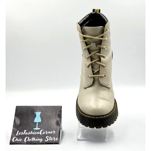 Dr. Martens Women's Beige Persephone Buttero Lace-Up Ankle Boot Size 6 2833 - Picture 16 of 16